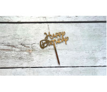 Міні-Топпер "Happy Birthday" №24, картон