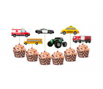 Міні-Топпери Машинки, картон