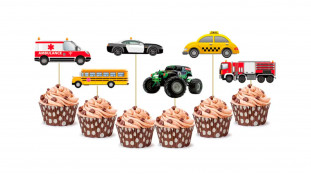 Міні-Топпери Машинки, картон