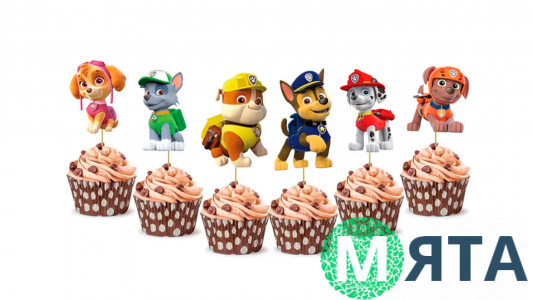 Міні-Топпери Щенячий Патруль, картон