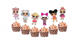 Міні-Топпери Ляльки Лол, картон