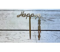Бічний топер "Happy Birthday" №22, картон