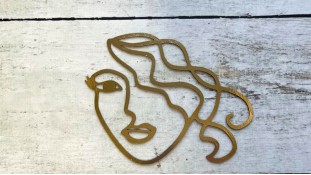 Топпер Дівчина контур, картон