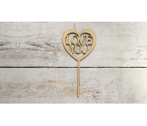 Топпер "Love you", дерево