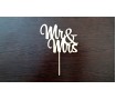Топпер "Mr & Ms" 3, дерево