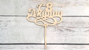 Топпер "З 8 Березня" №3, дерево