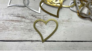 Топпер Серце Контур, картон