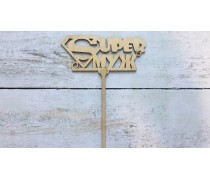 Топпер "Superчоловік", дерево