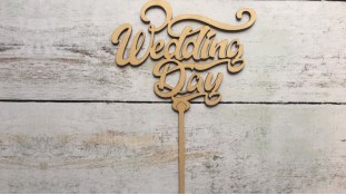 Топпер Wedding Day, дерево