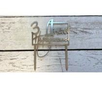 Топпер "З Днем Народження" №11, картон