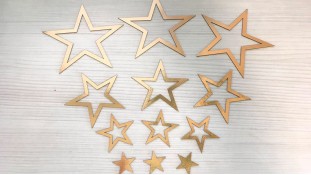 Топпери Зірки, картон