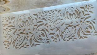 Трафарет Петриківський розпис №1, 29х12 см