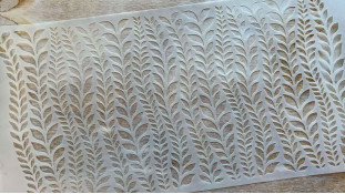 Трафарет Листочки №1, 29х15 см