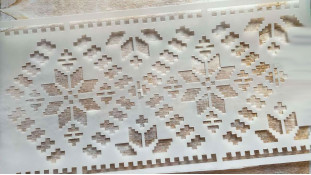 Трафарет Візерунок №15, 29х15 см