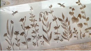 Трафарет Польові Квіти, 29х15 см