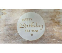 Трафарет для Бенто, Happy Birthday #1