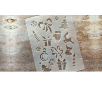 Трафарет Новорічне асорті, 20х15 см