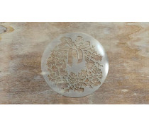 Трафарет Новорічний Вінок, 12 см