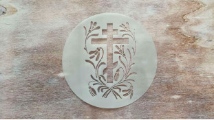 Трафарет Хрестик №1, 12 см