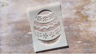 Трафарет Яйце №1, 9,5х12,5 см