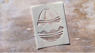 Трафарет Яйце №3, 9,5х12,5 см