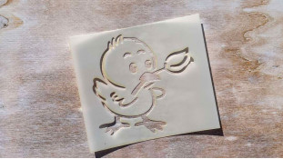 Трафарет Курча, 11х12,5 см