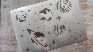 Трафарет Планети, 20х15 см