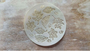 Трафарет Листя №5, 12 см