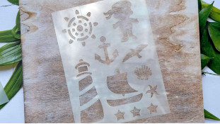 Трафарет Морське асорті, 20х15 см