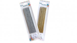 Свічки для торта довгі, 6 шт