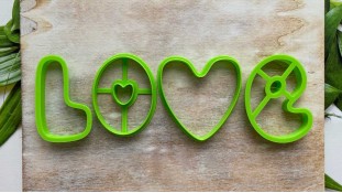 Набір вирубок LOVE №3