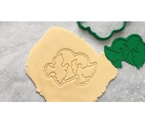 Вирубка + штамп Голубки