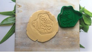 Вирубка + штамп Кіт №1