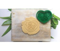 Вирубка + штамп Love is №1