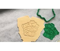 Вирубка + штамп Ведмідь №1