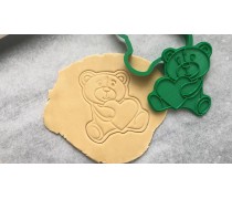 Вирубка + штамп Ведмідь №3