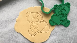 Вирубка + штамп Ведмідь №3