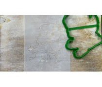 Вирубка + трафарет Ангел №2