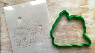 Вирубка + трафарет Дракончик №1