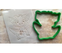 Вирубка + трафарет Дракончик №2