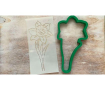 Вирубка + трафарет Нарцис