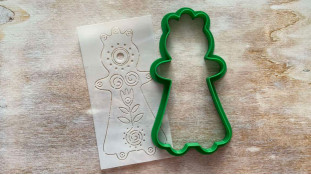 Вирубка + трафарет Берегиня Орнамент