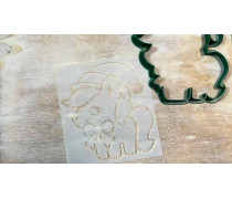 Вирубка + трафарет Поні у шапочці