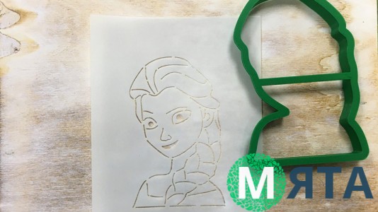 Вирубка + трафарет Ельза