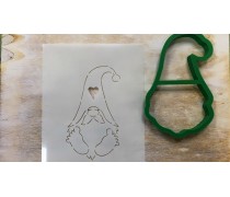Вирубка + трафарет Гном