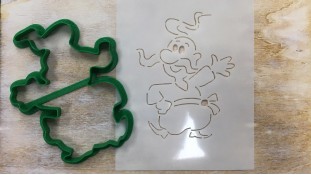 Вирубка + трафарет Козак №2