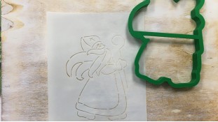 Вирубка + трафарет Микола №1