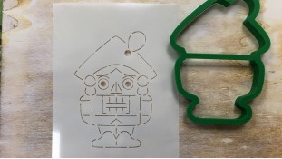 Вирубка + трафарет Лускунчик