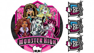 Monster High для круглого торта Monster High для круглого торта