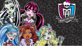 Monster High на сером фоне Monster High на сером фоне
